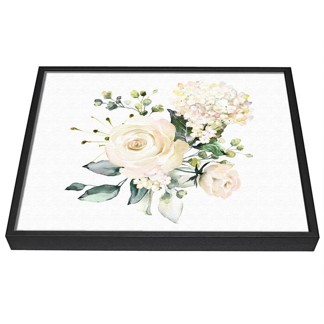 Light Pink Roses Display - Single Picture Frame Art Prints on Canvas Rosalind Wheeler Size: 35.6cm H x 50.8cm W x 10cm D on Productcaster.