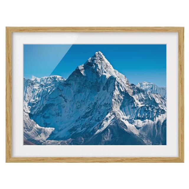 The Himalayas - Picture Frame Photograph Print on Paper East Urban Home Frame Options: Natural oak wood, Size: 40cm H x 55cm W on Productcaster.