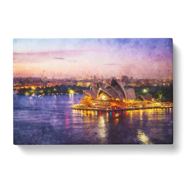 Sydney Opera House Vol.2 Painting East Urban Home Size: 35cm H x 76cm W x 3cm D on Productcaster.