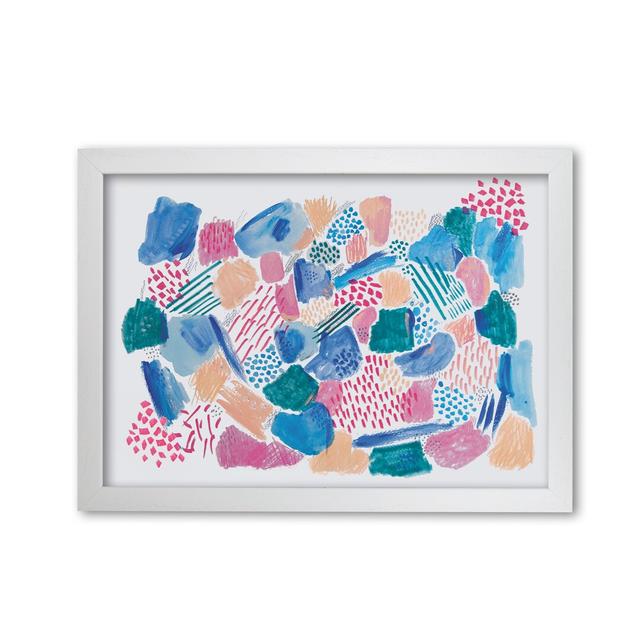 Mark Making Pattern by Laura Irwin - Print 17 Stories Size: 42cm H x 59.4cm W x 3cm D, Frame Option: White Framed on Productcaster.