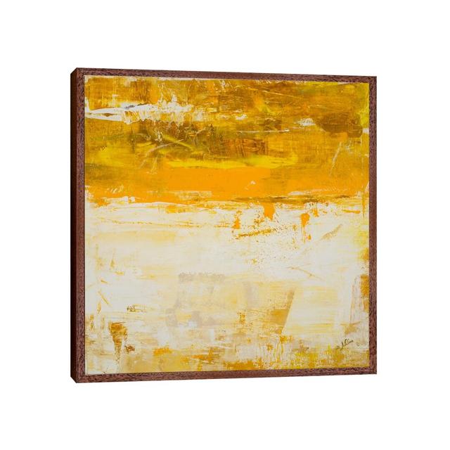 Yellow Field by Julian Spencer - Painting on Canvas 17 Stories Size: 93.98cm H x 93.98cm W x 3.81cm D, Format: Classic Wood Framed Canvas on Productcaster.