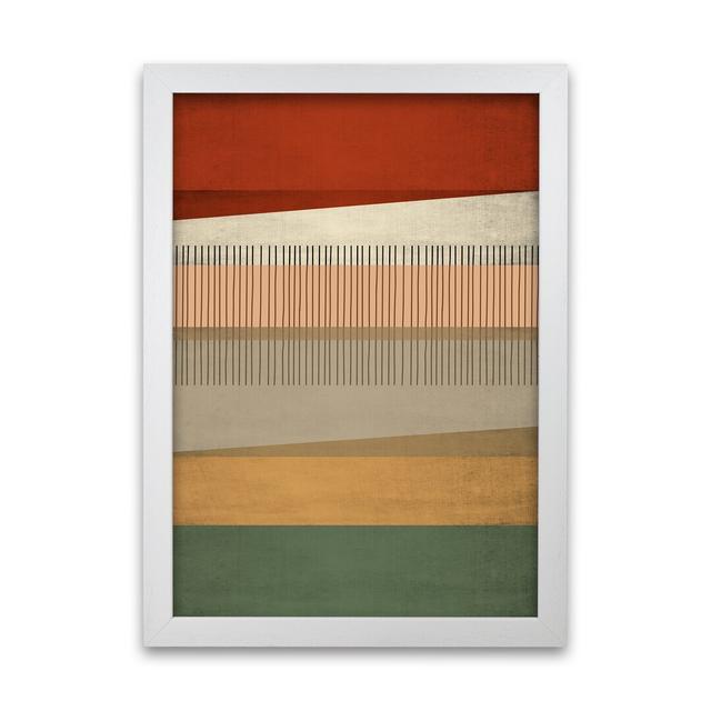 Abstract Earth Tone B - Print 17 Stories Frame Option: White Frame, Size: 59cm H x 42cm W x 3cm D on Productcaster.