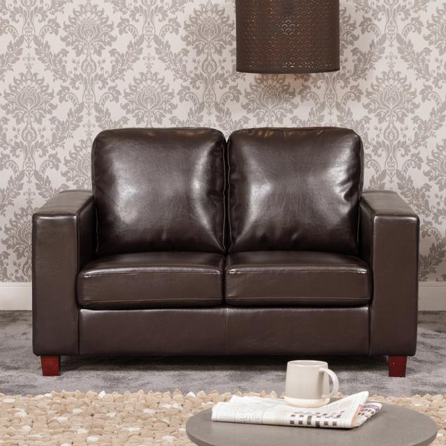 Acorn Oaks 2 Seater Loveseat ClassicLiving Upholstery Colour: Brown on Productcaster.