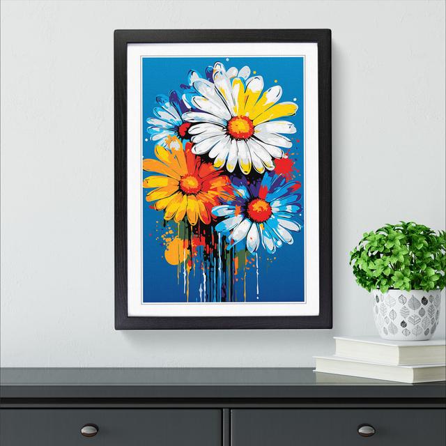 Daisy Pop No.4 - Print Marlow Home Co. Format: Black, Size: 34cm H x 25cm W x 2cm D on Productcaster.