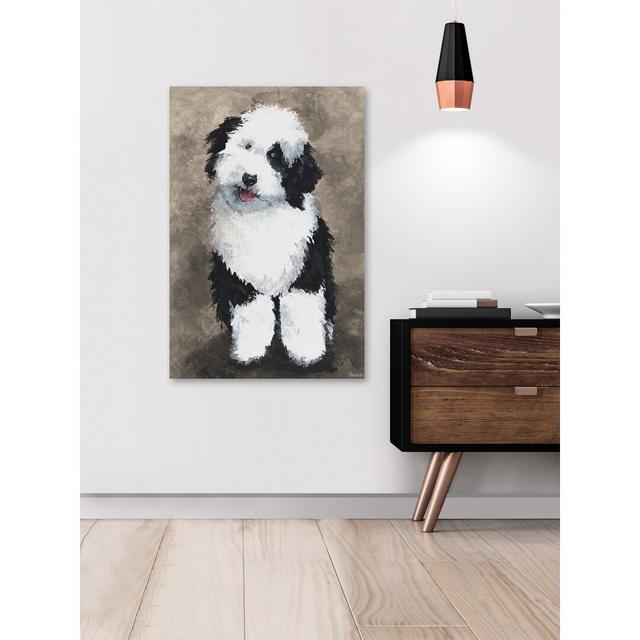 'Cute Furry Dog' by Parvez Taj Painting on Wrapped Canvas East Urban Home Size: 152cm H x 101cm W on Productcaster.