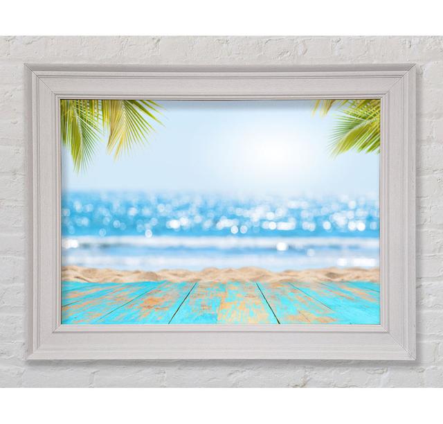 Soft Focus Paradise Framed Print Highland Dunes Size: 21cm H x 42cm W x 8cm D on Productcaster.