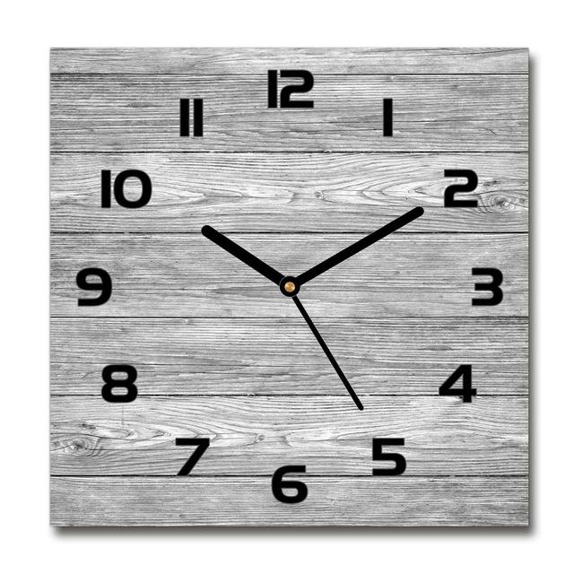 Ilimotama Wooden Background Silent Wall Clock East Urban Home Colour: Black/Grey on Productcaster.