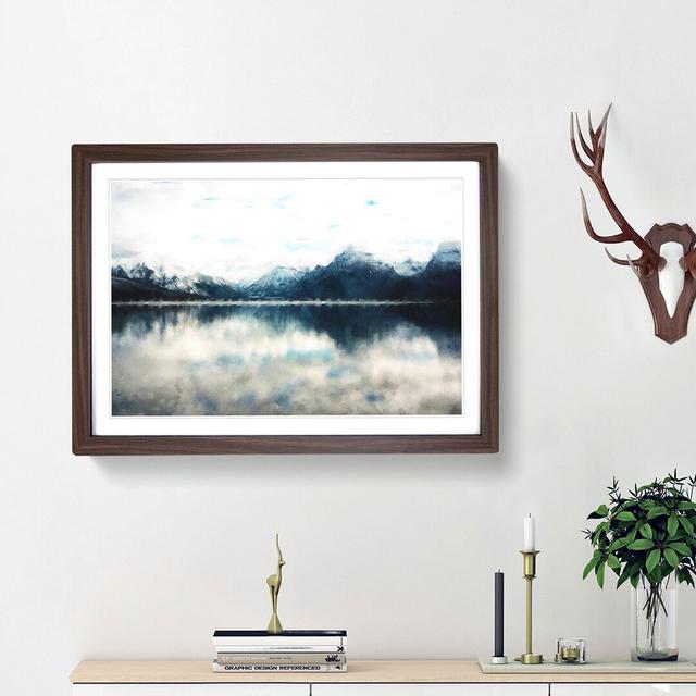 Lake Mcdonald Montana - Picture Frame Painting Print East Urban Home Frame Option: Walnut Framed, Size: 62cm H x 87cm W x 2cm D on Productcaster.