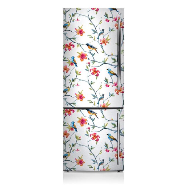 Flowers Fridge Magnetic Door Sticker East Urban Home on Productcaster.