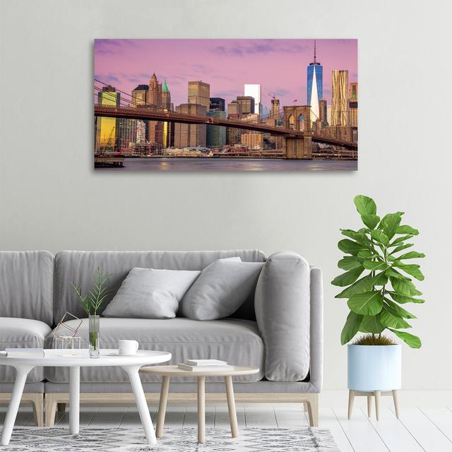 Manhattan New York - Wrapped Canvas Art Prints Latitude Run on Productcaster.