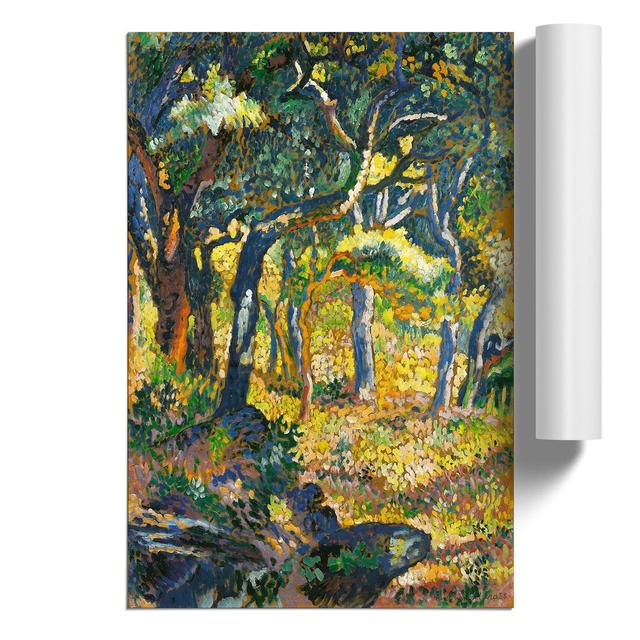 A Clearing In Provence by Henri-Edmond Cross - No Frame Painting East Urban Home Size: 84cm H x 59cm W x 0.1cm D on Productcaster.