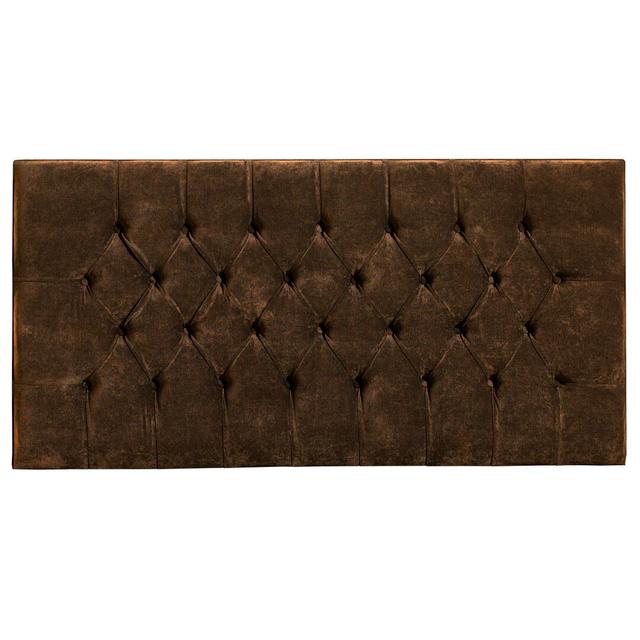 Nicolette Upholstered Headboard Latitude Run Size: Kingsize (5'), Upholstery: Brown on Productcaster.