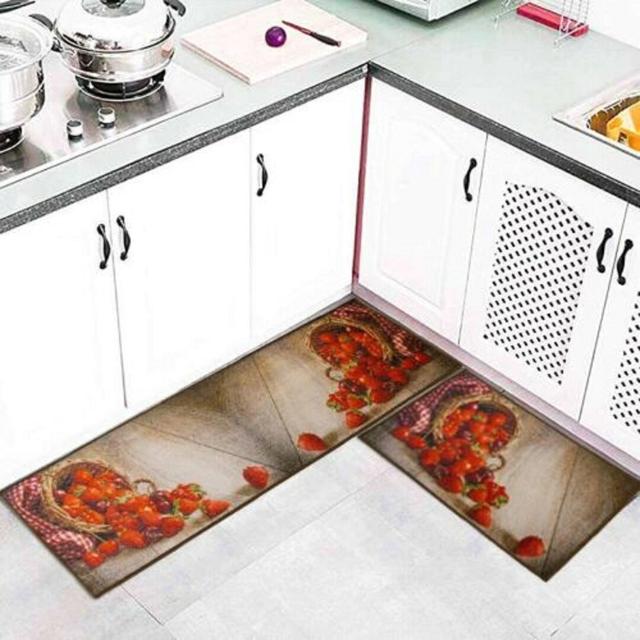 Kalel Fruit Printed Kitchen Mat East Urban Home Mat Size: Rectangle 50 x 70cm on Productcaster.