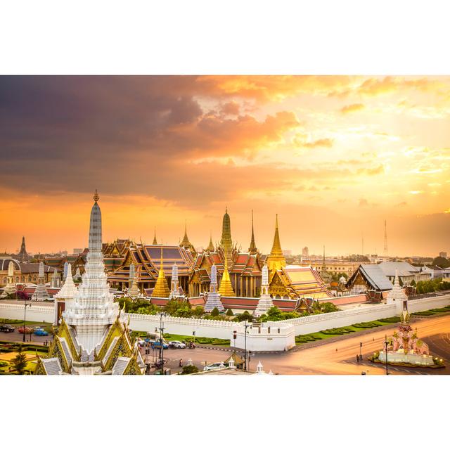 Emerald Buddha Temple at Twilight. - Wrapped Canvas Photograph 17 Stories Size: 30cm H x 46cm W x 3.8cm D on Productcaster.