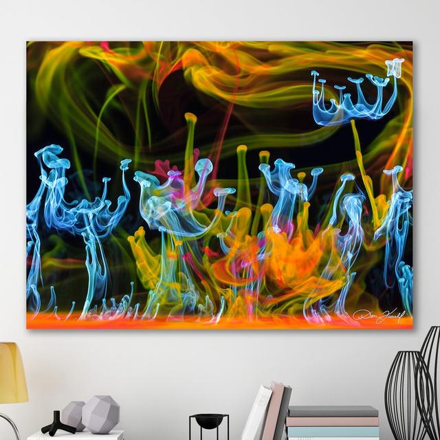 Aqua Awakening by Don Farrall - Wrapped Canvas Print East Urban Home Size: 91cm H x 122cm W x 4cm D on Productcaster.