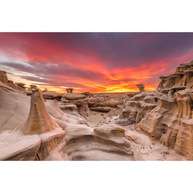 Bisti/De-Na-Zin Wilderness, New Mexico, USA by Sean Pavone - Wrapped Canvas Print Union Rustic Size: 81cm H x 122cm W x 3.8cm D on Productcaster.