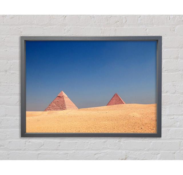 Giza Pyramids Framed Print Bright Star Size: 100cm H x 141.4cm W x 3.3cm D on Productcaster.