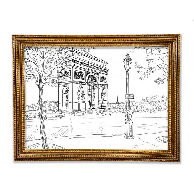 Arc De Triomphe 2 - Print Rosalind Wheeler Size: 29.7cm H x 42cm W x 3cm D on Productcaster.