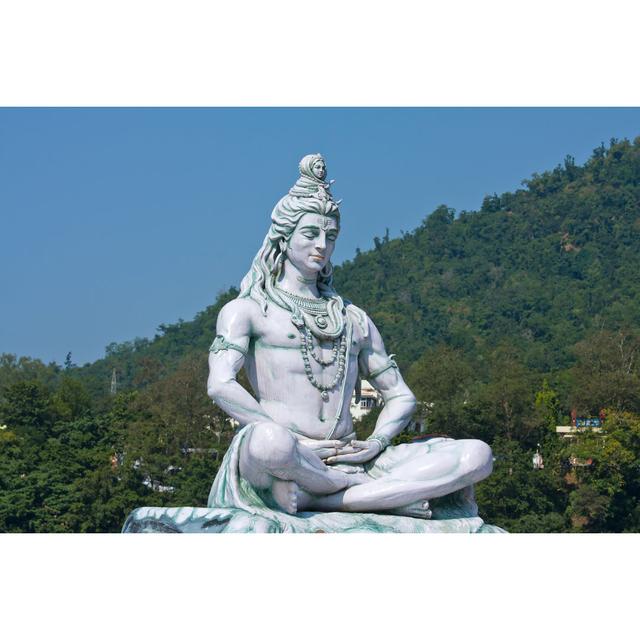 Shiva Statue in India - Wrapped Canvas Photograph Latitude Vive Size: 61cm H x 91cm W x 3.8cm D on Productcaster.