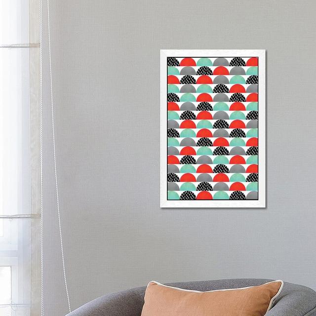 'My Favorite Candy (Red and Turquoise)' Graphic Art on Wrapped Canvas East Urban Home Size: 152.4cm H x 101.6cm W x 3.81cm D, Format: White Floater Fr on Productcaster.