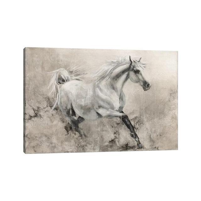 Majestic Stallion I by Donna Brooks - Wrapped Canvas Gallery-Wrapped Canvas Giclée Natur Pur Size: 30.48cm H x 45.72cm W x 1.91cm D on Productcaster.