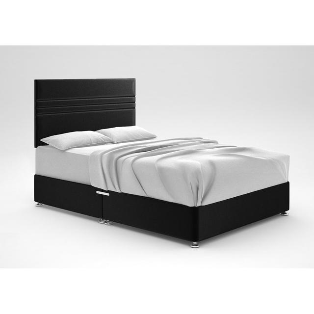 Ostara Divan Bed Base 17 Stories Colour: Black, Storage Type: No Storage, Size: Super King (6') on Productcaster.