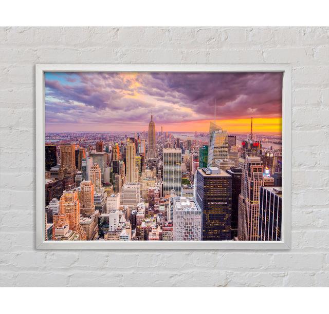 Storm Skies Over NYC - Print Bright Star Size: 84.1cm H x 118.9cm W x 3.3cm D on Productcaster.