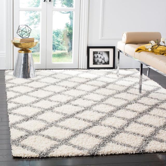 Chihiro Hooked Ivory Rug Ebern Designs Rug Size: Rectangle 200 x 300cm on Productcaster.