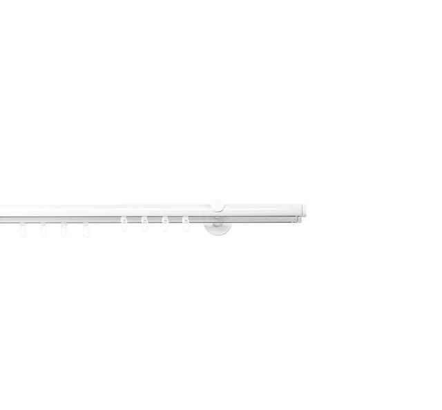 Curtain rod made to measure inner barrel 20mm match mydeco Finish: White, Size: 2cm H x 150cm W x 12cm D. on Productcaster.