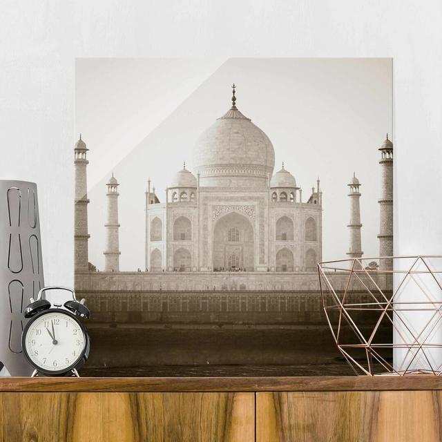 Glasbild Taj Mahal East Urban Home Größe: 30 cm H x 30 cm B on Productcaster.