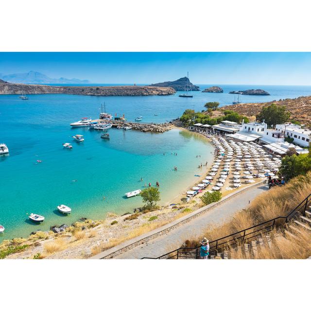 Sandy Beach by Lubos Kovalik - Wrapped Canvas Print Breakwater Bay Size: 81cm H x 122cm W x 3.8cm D on Productcaster.