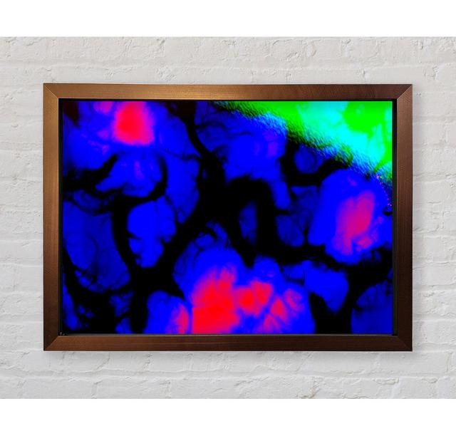 Fluorescent Glow Framed Print Ivy Bronx Size: 59.7cm H x 84.1cm W on Productcaster.