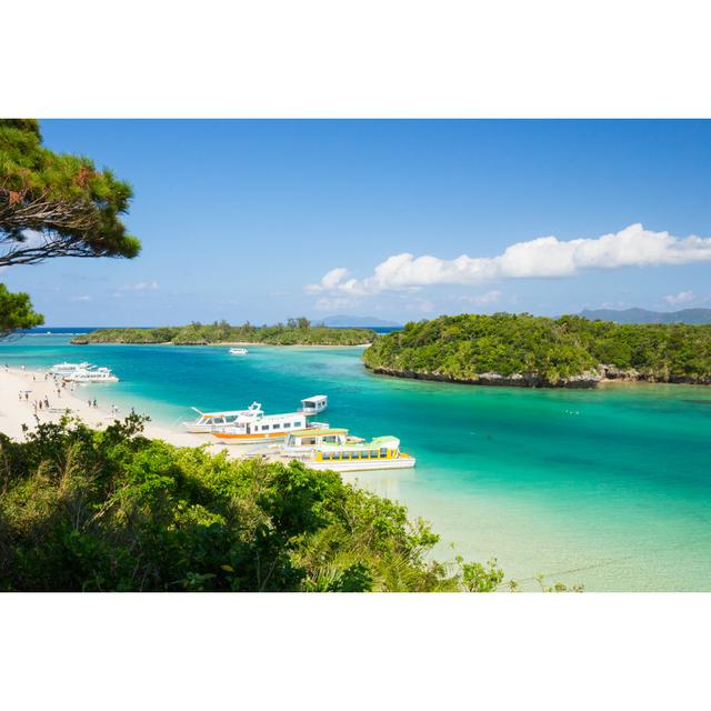 Ishigaki Kabira Bay - Wrapped Canvas Photograph Breakwater Bay Size: 61cm H x 91cm W x 3.8cm D on Productcaster.