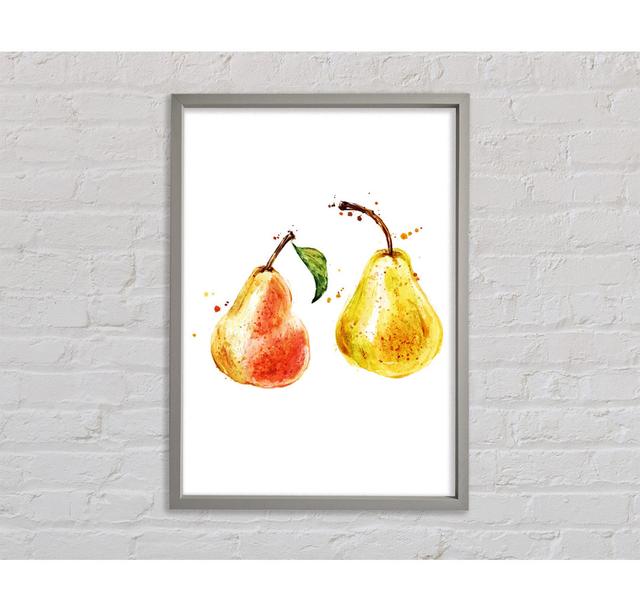 Pear Duo 1 - Single Picture Frame Art Prints on Canvas Bright Star Size: 141.4cm H x 100cm W x 3.3cm D on Productcaster.