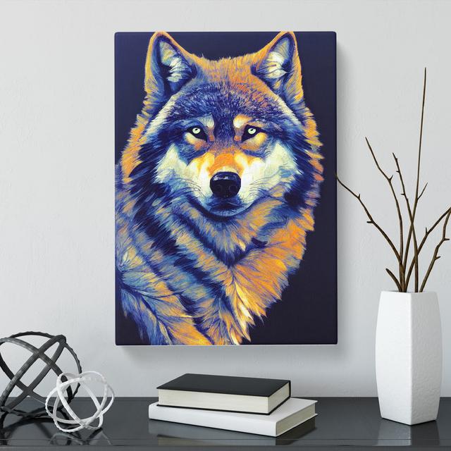 CAN-V0523-2921X Wolf Portrait Vol.1 - Wrapped Canvas Print Alpen Home Size: 60cm H x 40cm W on Productcaster.