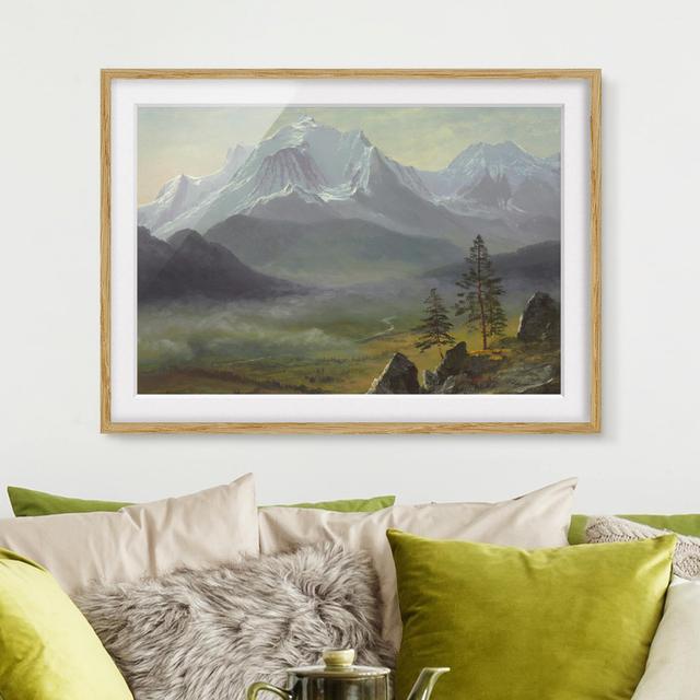 Gerahmtes Poster Mont Blanc von Albert Bierstadt East Urban Home Rahmenoptionen: Naturbelassenes Eichenholz, Größe: 40 cm H x 55 cm B on Productcaster.