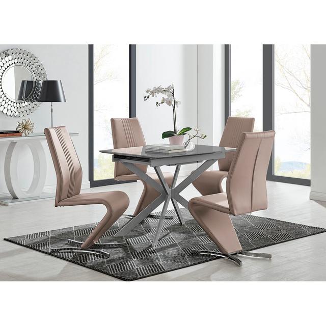 Drop Leaf Dining Set Canora Grey Colour (Chair): Black/Black on Productcaster.