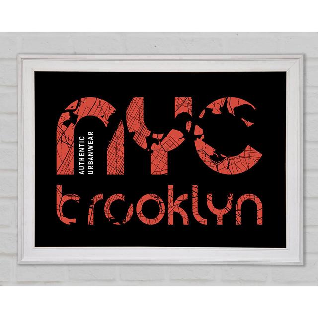 NYC Brooklyn - Drucken Happy Larry Größe: 42 cm H x 59,7 cm B x 1,5 cm T on Productcaster.