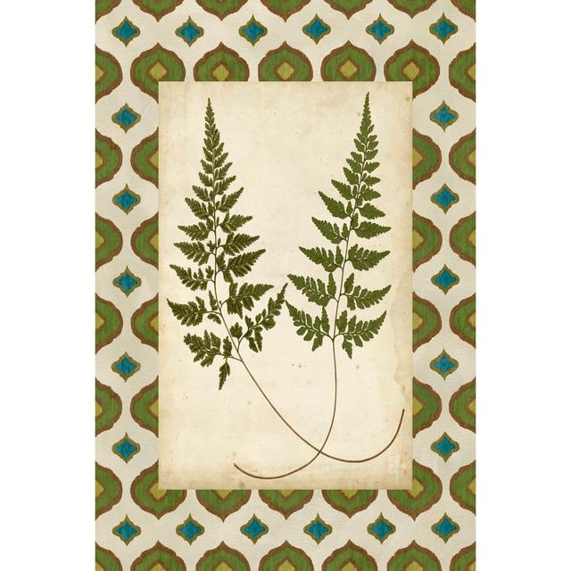 Moroccan Ferns I - Wrapped Canvas Graphic Art Bay Isle Home Size: 46cm H x 30cm W on Productcaster.