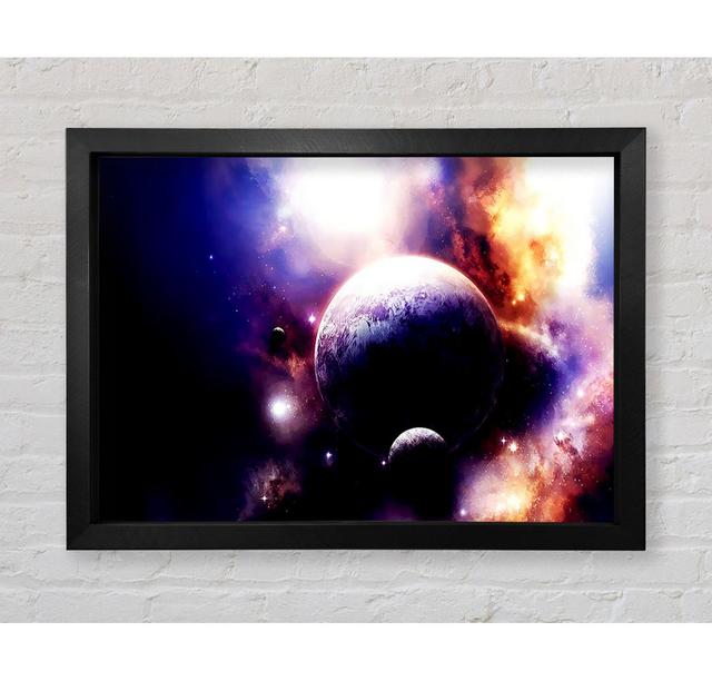 Stunning Planets - Print Ebern Designs Size: 100cm H x 141.4cm W x 3.4cm D on Productcaster.