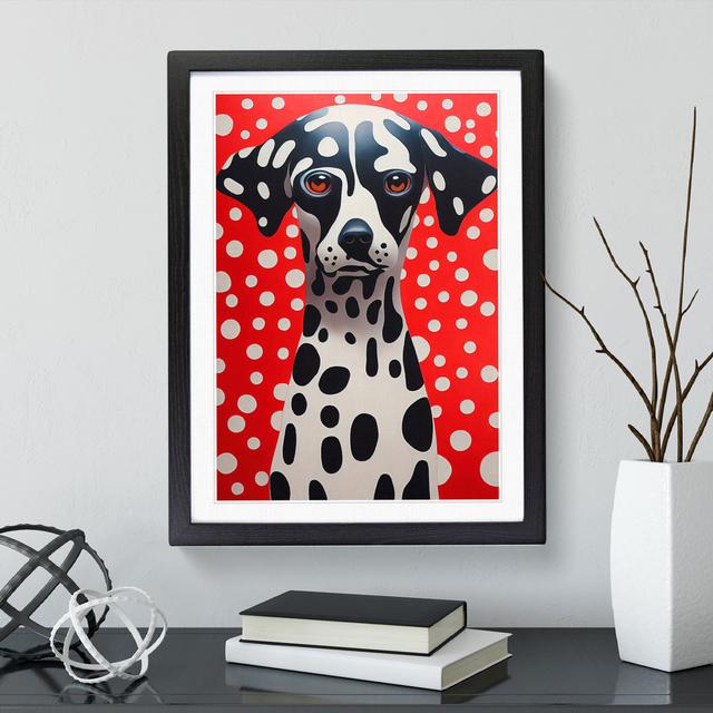 XV1022-4160X Spotted Dog - Single Picture Frame Print Latitude Run Format: Black, Size: 46cm H x 34cm W x 2cm D on Productcaster.