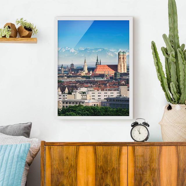 Munich - Picture Frame Graphic Art Ebern Designs Size: 70cm H x 50cm W x 2cm D, Frame Option: White Framed on Productcaster.