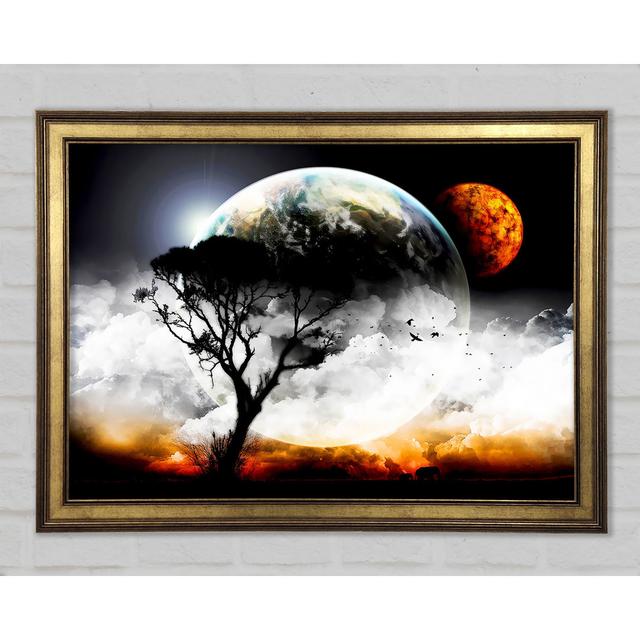 The Earth From Another Planet - Single Picture Frame Art Prints Ebern Designs Size: 21cm H x 29.7cm W x 1.5cm D on Productcaster.