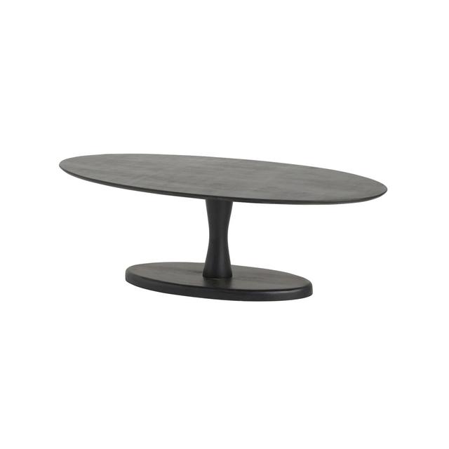 Sven Solid Wood Pedestal Coffee Table Corrigan Studio Colour: Black on Productcaster.