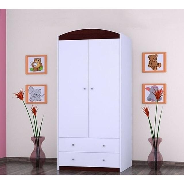 Drubin 2 Door Wardrobe Isabelle & Max Colour: Black on Productcaster.