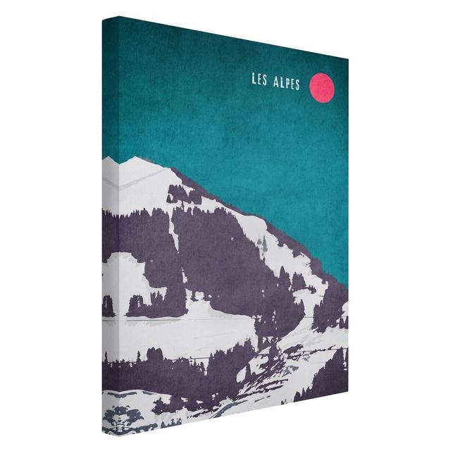 Alpine Retro - Wrapped Canvas Graphic Art Union Rustic on Productcaster.