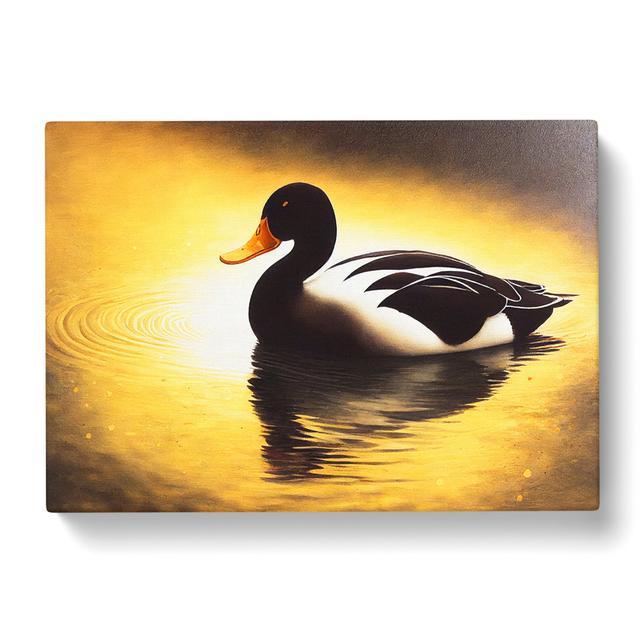 Unreal Duck - Wrapped Canvas Print Brambly Cottage Size: 40cm H x 60cm W x 3cm D on Productcaster.