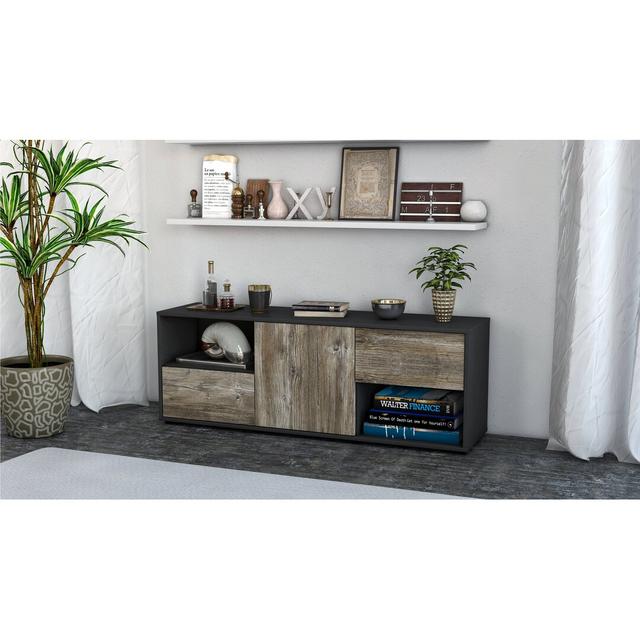 Wurth TV Stand for TVs up to 60" Brayden Studio Colour: Driftwood / Matte Anthracite on Productcaster.