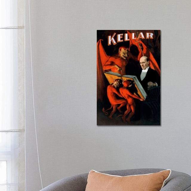 Kellar: Book Of The Damned Vintage Magic Poster Happy Larry Size: 66.04cm H x 45.72cm W x 1.905cm D on Productcaster.