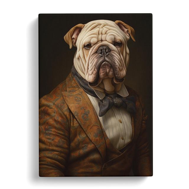 British Bulldog Classicism Happy Larry Size: 76cm H x 50cm W x 3cm D on Productcaster.